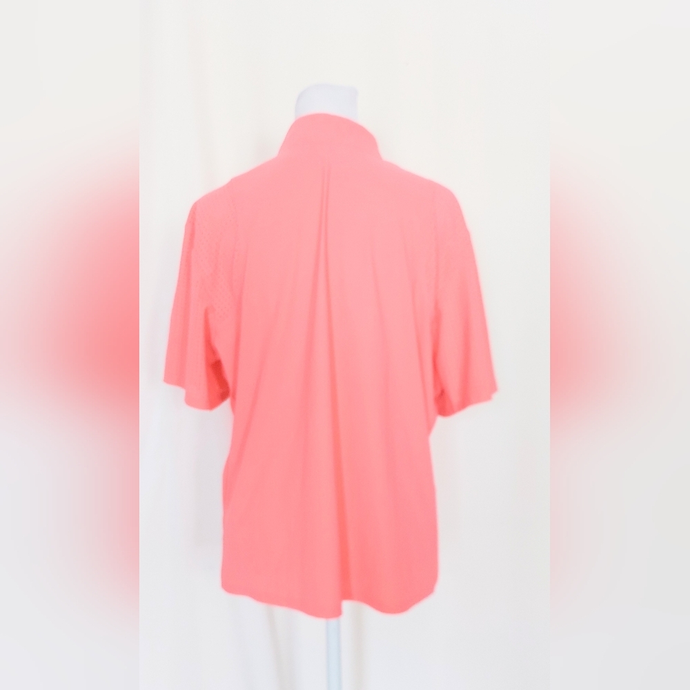 Foray Golf Ladies 1/4 Zip Short Sleeve Golf Polo Shirt Size XL - Picture 5 of 9